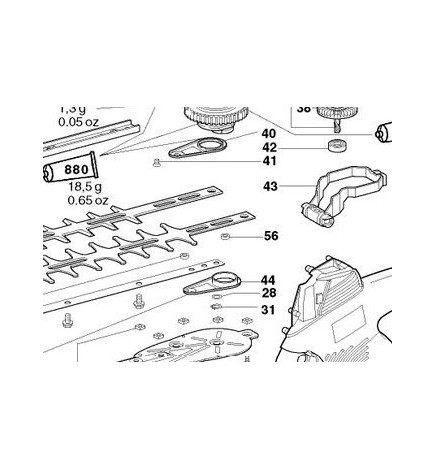 Bielle Pour Taille Haies Metabo Hs S