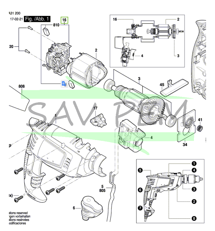 Charbons Et Porte Charbons 1600A00B66 Perceuse BOSCH UniversalImpact 700