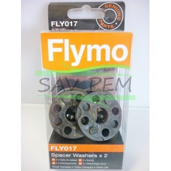 Flymo turbo compact 300 lame hauteur spacer rondelles pack de 2 FLY017