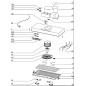 Filtre à graisse Z03301014 pour hotte AIRLUX, GLEM GHF62SI