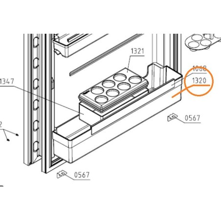 Porte bouteiiles AIRLUX Z537785 pour ART131A