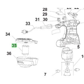 Charbon moteur ponceuse RYOBI modèles ROS300
