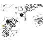 Poulie 5131030614 moteur ponceuses à bande RYOBI EBS800