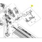 Poignée 5131035476 taille haies RYOBI OHT1851R - RHT1851R20S
