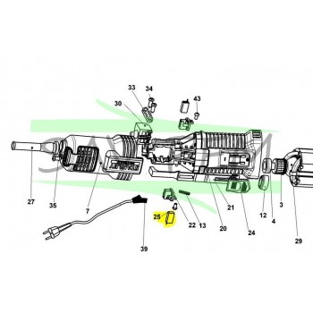 Balai moteur meuleuse STANLEY FATMAX FMEG210 - FMEG220