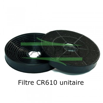Filtre à charbon CR610 X 1 d'origine AIRLUX pour hotte AIRLUX AHTD65,