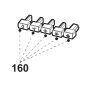 Boutons de commande rectangulaires hotte AIRLUX AHP95
