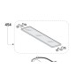 Cache ampoule hottes AIRLUX, GLEM AHT64BK, AHT64IX, AHT64WH, HT20A, HT20C, HT20H, XHD53H