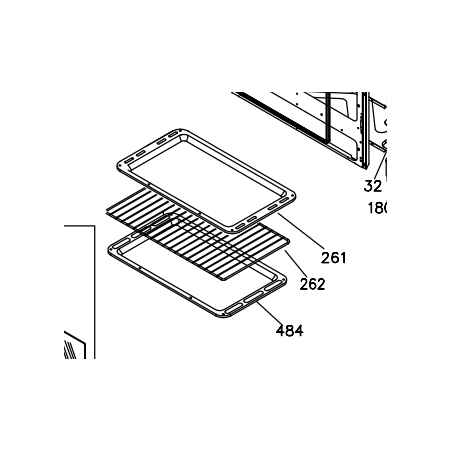 Lèche-frite pour cuisinière de marque AIRLUX CC902ETR3