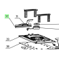 Griffe arrière ponceuse RYOBI ESS3215V