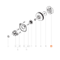 Embrayage 574225201 pour tronçonneuse MC CULLOCH CS35S