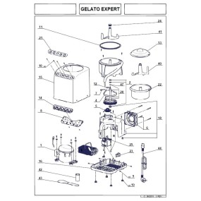 Cordon alimentation  503915 pour turbine à glace MAGIMIX GELATO EXPERT