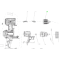 Levier inverseur perceuse / visseuse sans fil RYOBI R18DD7-0