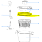Joint de couvercle pour blender KENWOOD CCC200WH - CCC201WH