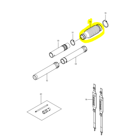 Raccord tuyau 412115-5 pour souffleur DOLMAR PB7600-4