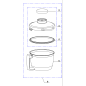 Ensemble cuve complète pour robot patissier MAGIMIX Ensemble cuve complète pour robot patissier MAGIMIX