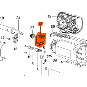 Interrupteur pour meuleuses DEWALT D28011 / D28130 / DWEN201
