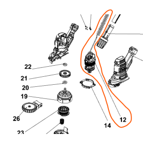 Moteur pour coupe bordure BLACK & DECKER BESTA525 / BESTA530