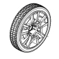 Roue arrière tondeuses RYOBI OLM1841H / RY18LMX40B-240