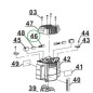Charbons 435047001046 pour défonçeuse EINHELL TH-RO1100E, TC-RO1155E