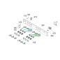 Collerette Z03L727 cuisinières GLEM CC90H, CU45H, GU960CMR, GU960CMR2