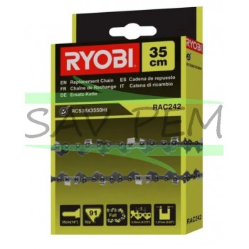 Chaine RAC242 pour tronconneuse RYOBI modèles RCS36X3550HI - RCS36B35HI