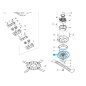 Turbine 240205-2 pour tondeuses à gazon MAKITA DLM530 - DLM537