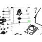 Poulie de sortie moteur tondeuses à gazon RYOBI RLM3313