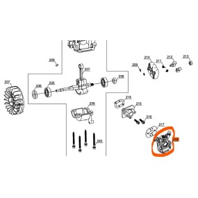 Carburateur débroussailleuse EINHELL modèle GC-BC43IAS