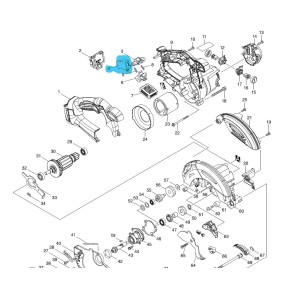 Interrupteur scies et tronçonneuses MAKITA DHS630 / BUC300