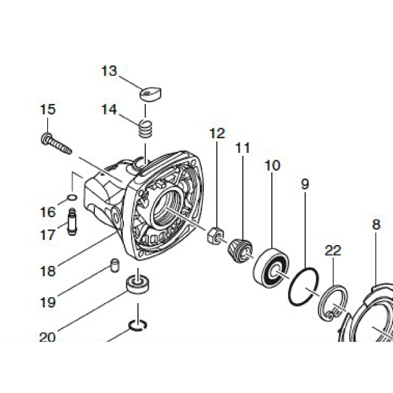 Ressort de bouton meuleuse MAKITA GA4530