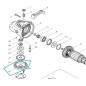 Pignon de renvoi d'angle meuleuses MAKITA GA9030 - GA9040