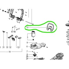 Carter de protection taille-haies METABO HS18LTX45 - HS18LTX65