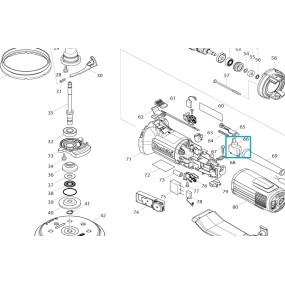 Interrupteur pour ponceuse MAKITA BO6050J