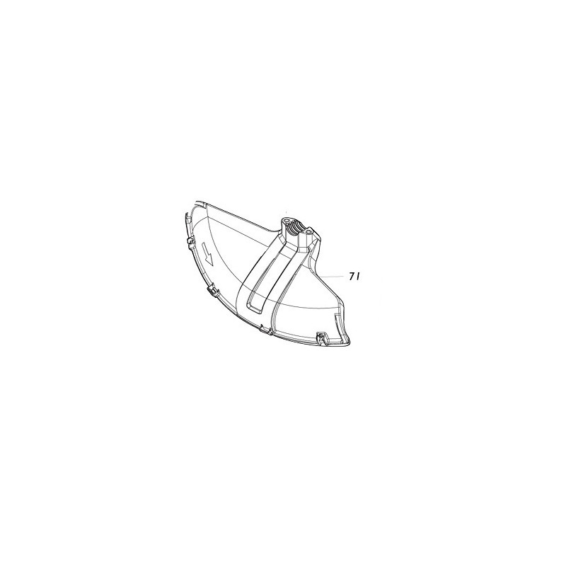 Carter de protection débroussailleuse MAKITA UR012G