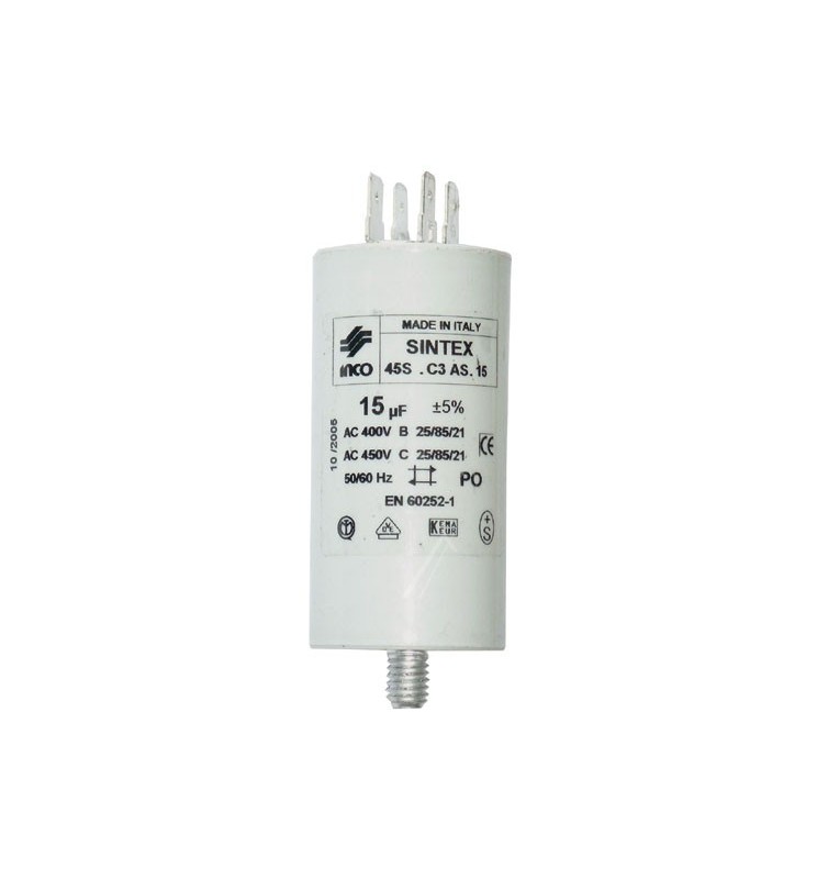 Condensateur de demarrage 15 MF/ 450 VOLT